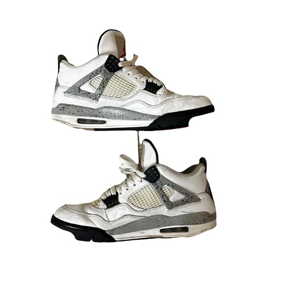 NIKE JORDAN 4 WHITE CEMENT - Picture 3 of 9